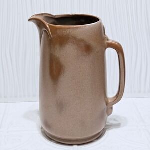 Frankoma Pottery Water Pitcher Brown‎ Tan 80